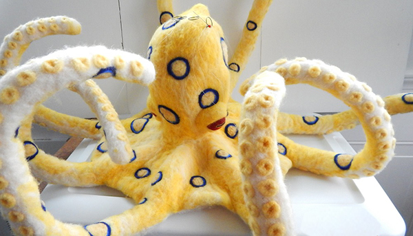 Felted "Octopus" by Terri Biondolino