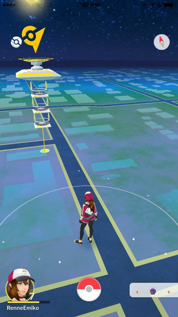 Team Instinct FTW at Downtown Sequim Pokémon Go Gym