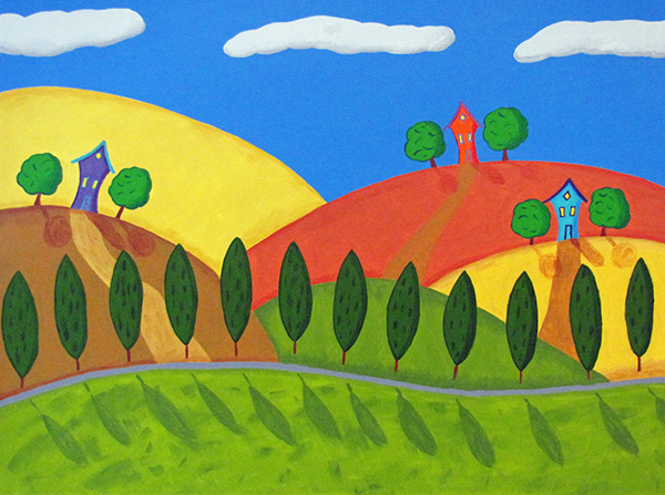 "Tree-lined Road" by Jean Wyatt