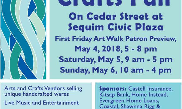May 4 First Friday Art Walk Sequim Aqua Color Themed Celebrates Culture and Cultivation