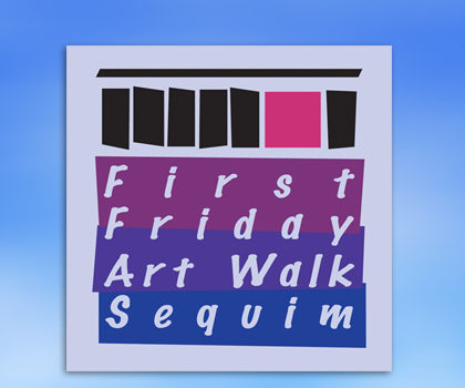 September 2 First Friday Art Walk Sequim with Imaginative Blue Theme