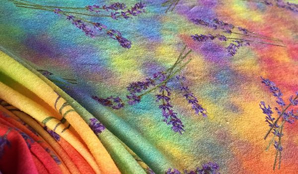 "lavender currents spectrum scarves" by Renne Emiko Brock